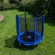 Батут DFC Trampoline Fitness с сеткой 12ft, синий